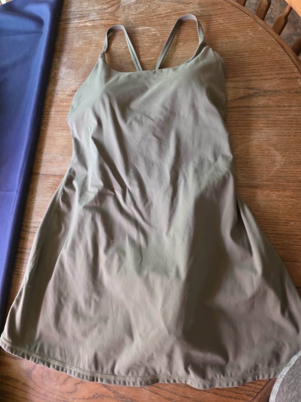 HALARA Olive Utility Mini Slip Dress